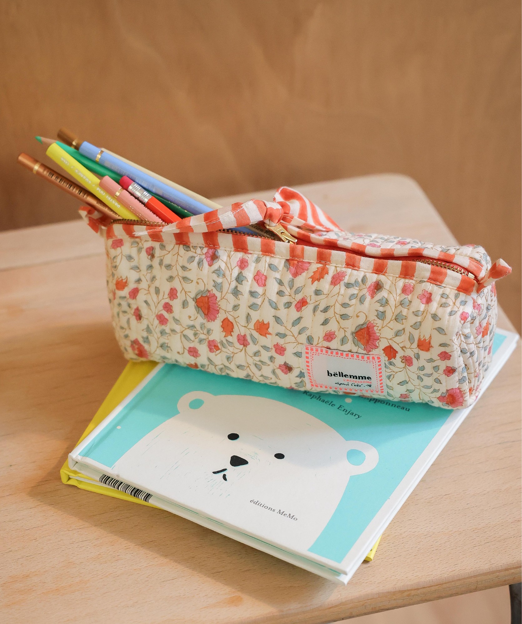 Trousse d’écolier Juno – Rosa Sorbet d’Été