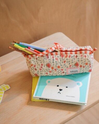 Trousse d’écolier Juno – Rosa Sorbet d’Été