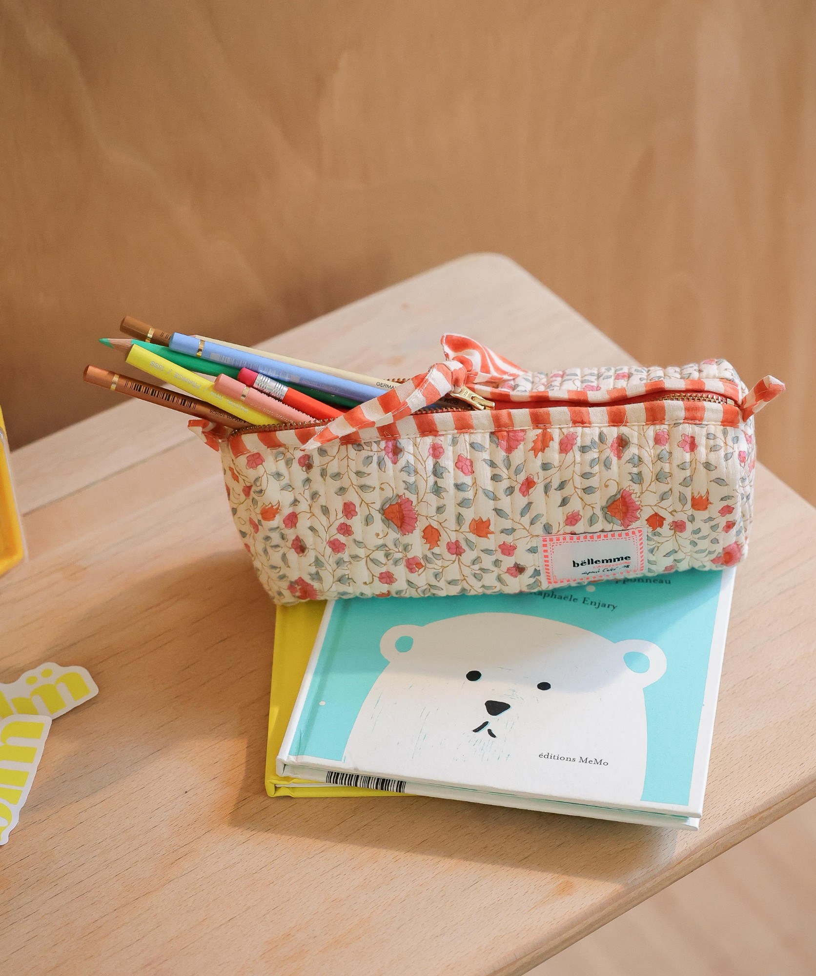 Trousse d’écolier Juno – Rosa Sorbet d’Été