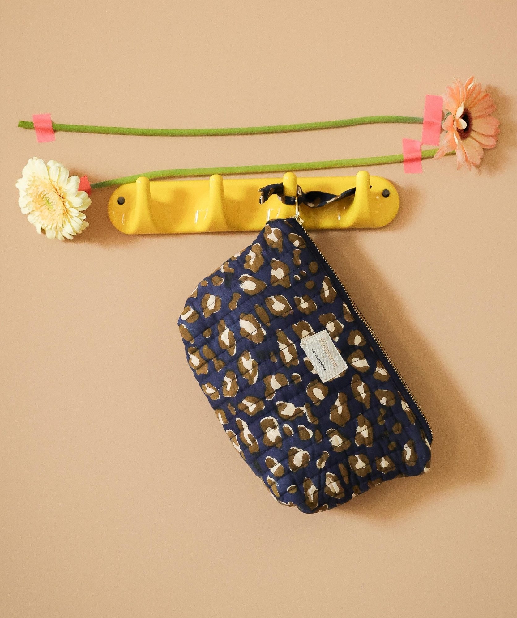 Trousse à maquillage Alma – Léopard Navy