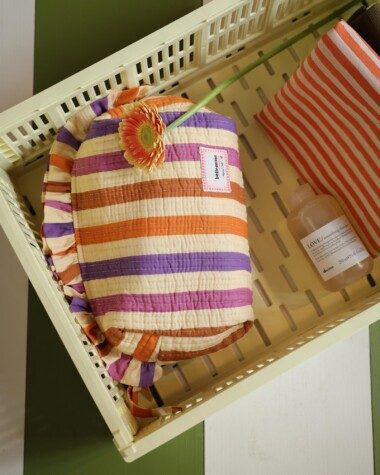 Trousse de toilette Bonnie – Rayure Multicolore