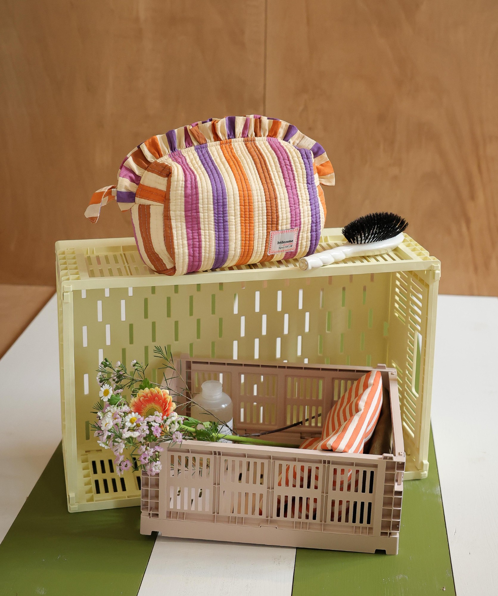 Trousse de toilette Bonnie – Rayure Multicolore