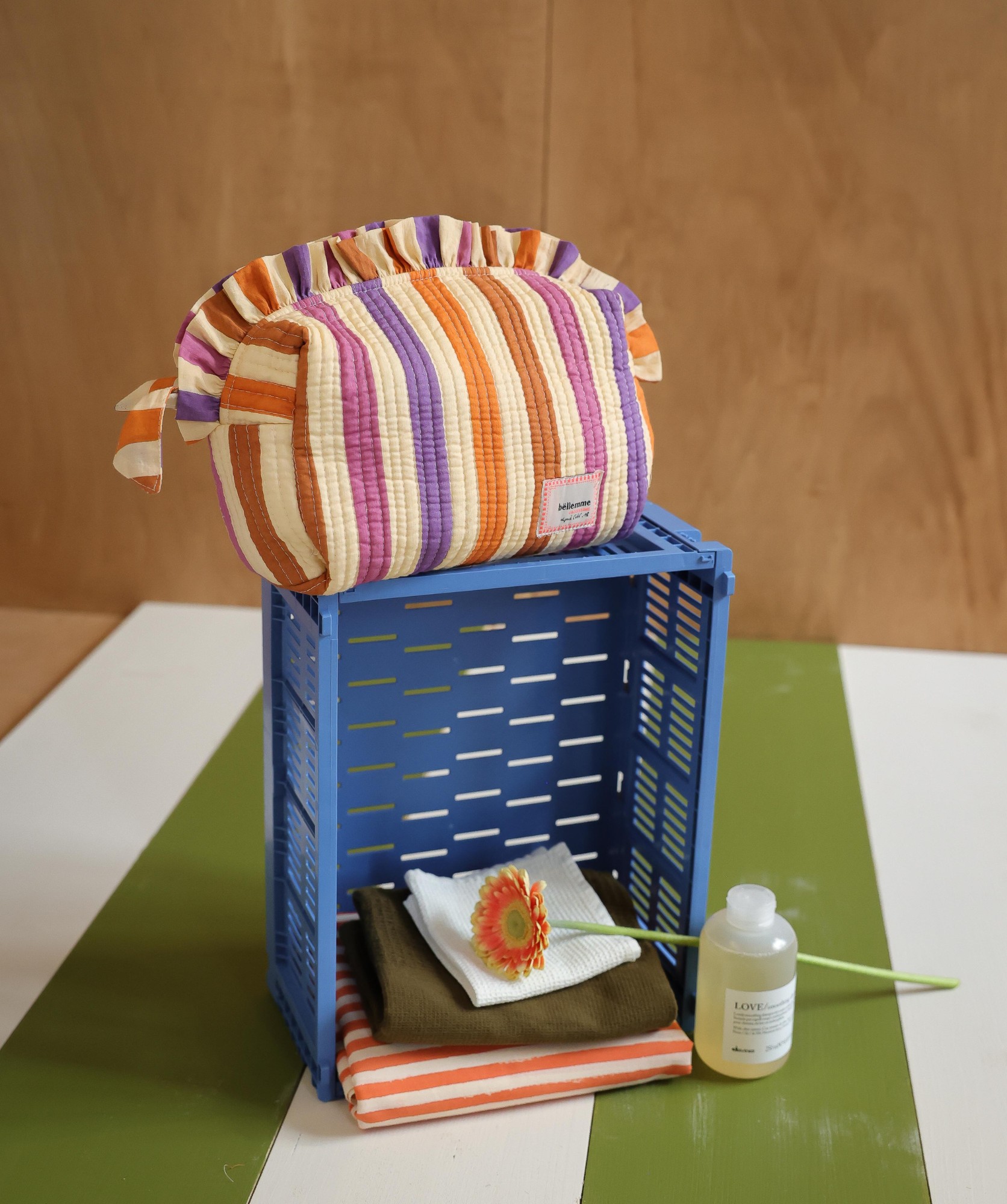 Trousse de toilette Bonnie – Rayure Multicolore