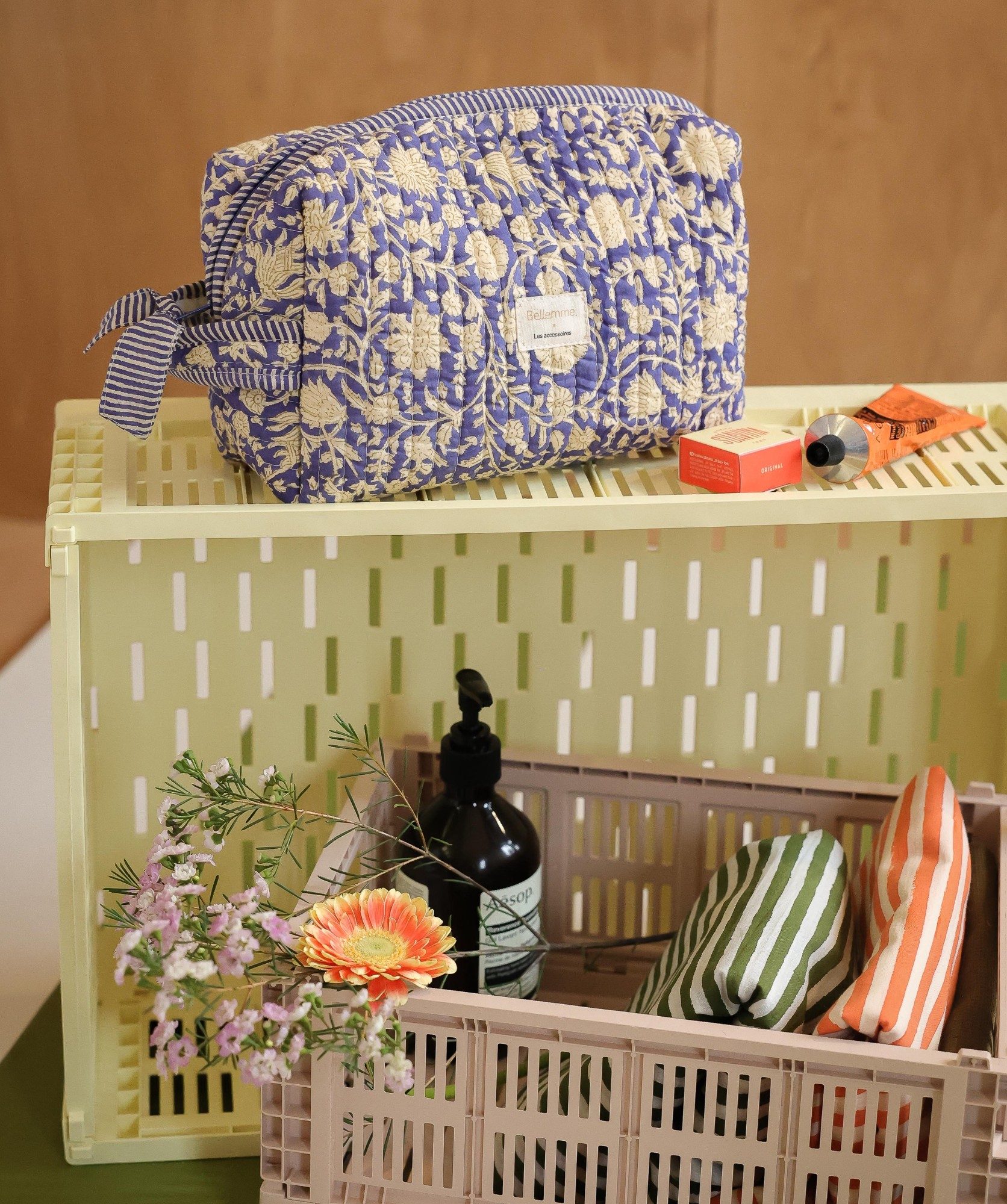 Trousse de toilette Jude – Anjali Cobalt