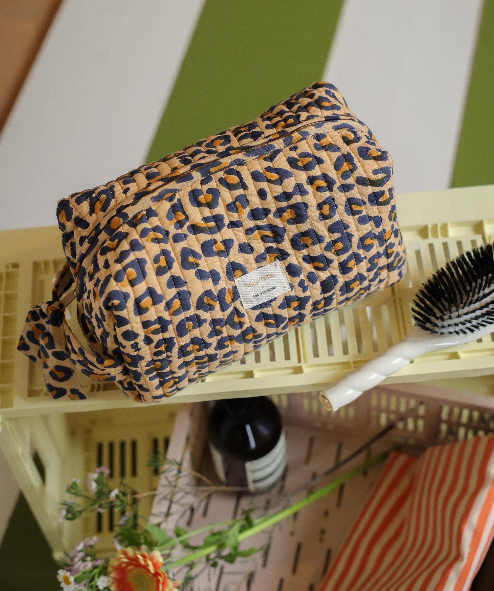 Trousse de toilette Jude – Léopard camel