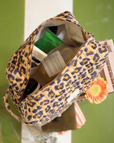 Trousse de toilette Jude – Léopard camel