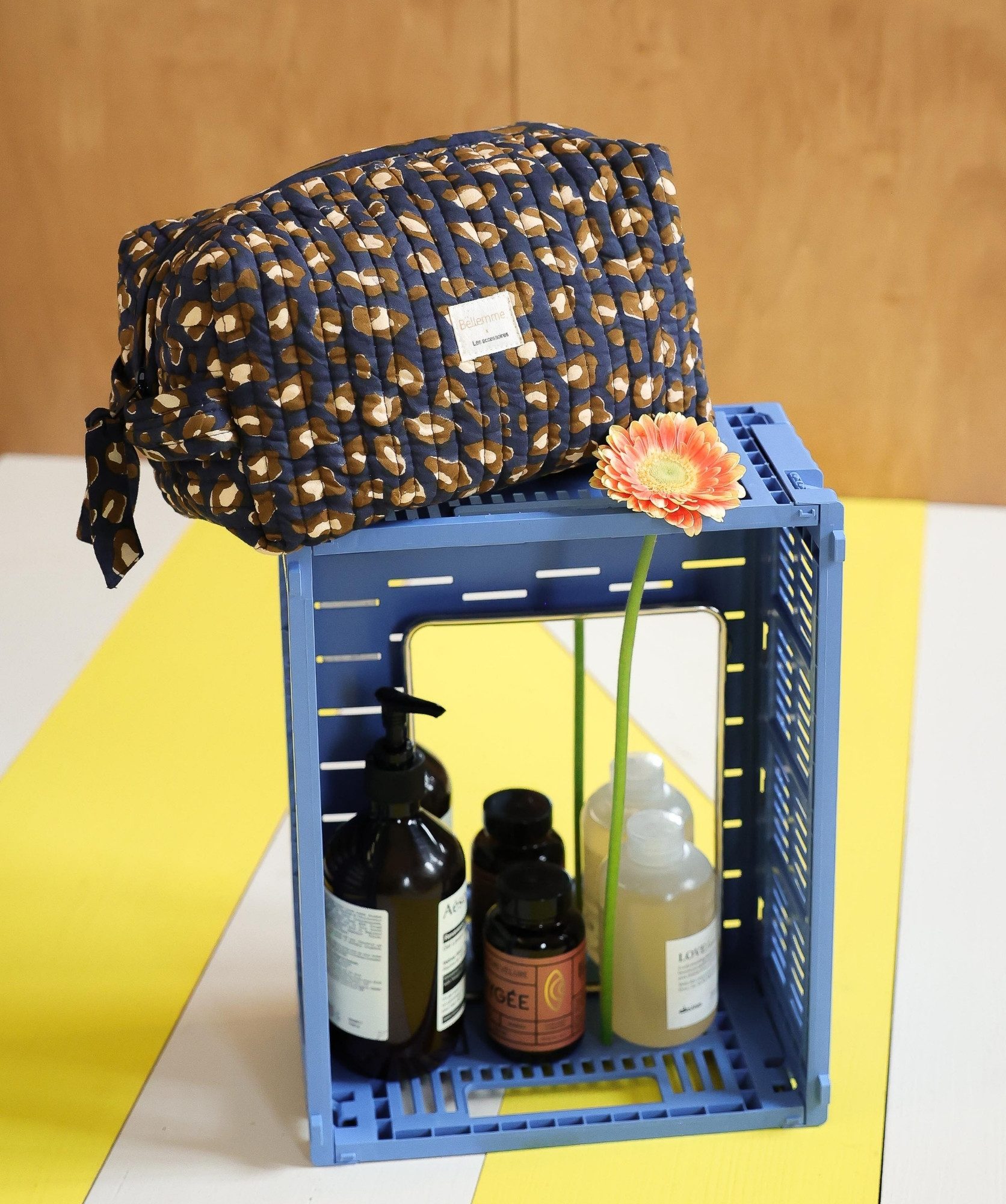 Trousse de toilette Jude – Léopard Navy