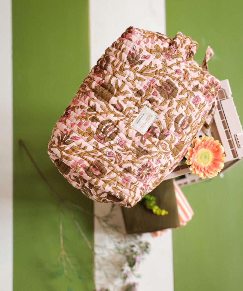 Trousse de toilette Jude – Mina Rose Poudre