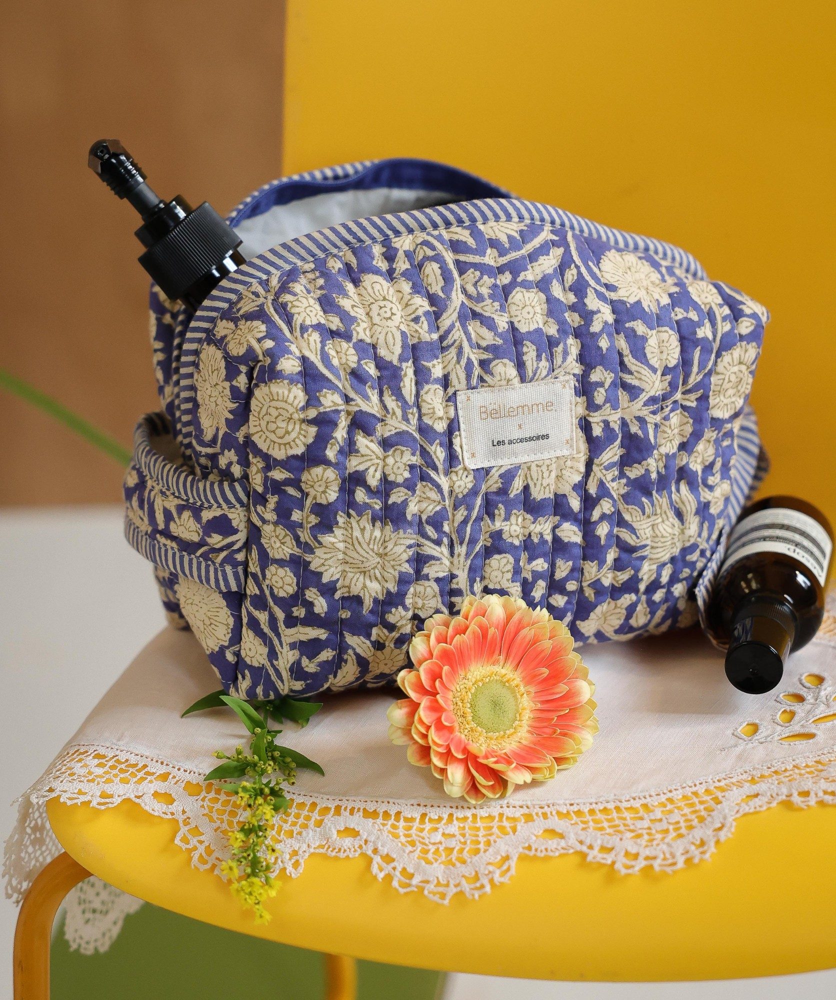 Trousse de toilette Jude petit format – Anjali Cobalt