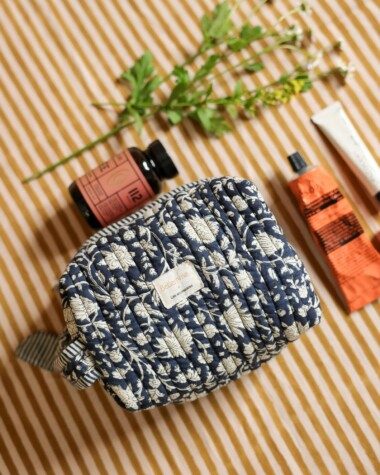 Trousse de toilette Jude petit format – Anjali Encre