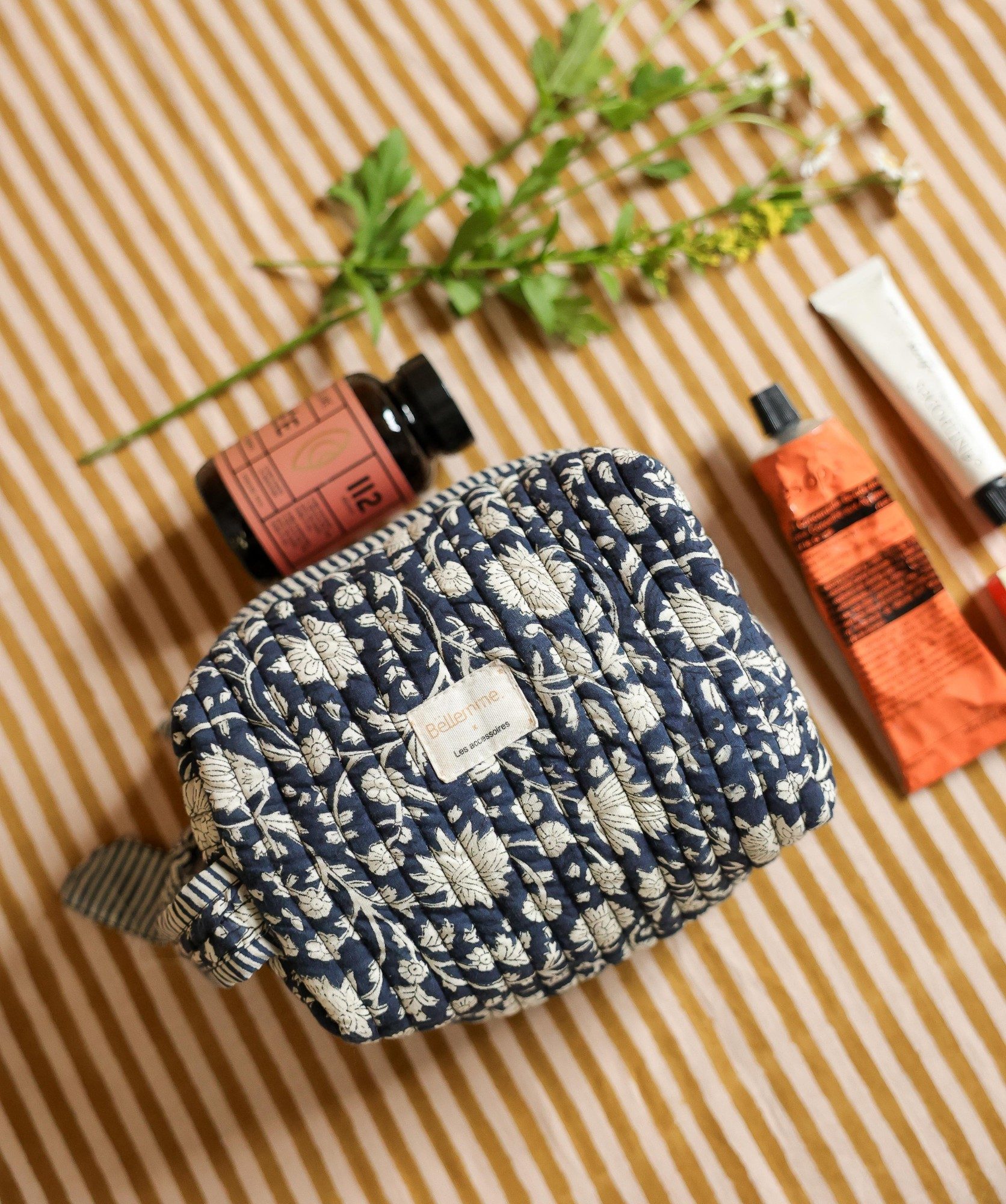 Trousse de toilette Jude petit format – Anjali Encre