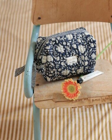 Trousse de toilette Jude petit format – Anjali Encre