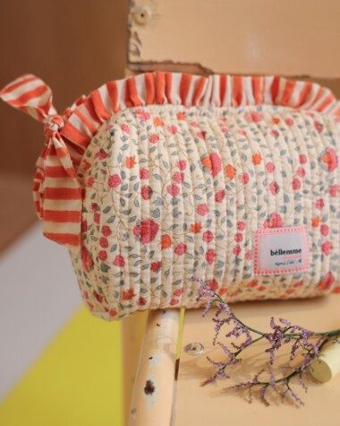 Trousse de toilette Bonnie petit format – Rosa Sorbet d’Été