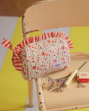 Trousse de toilette Bonnie petit format – Rosa Sorbet d’Été