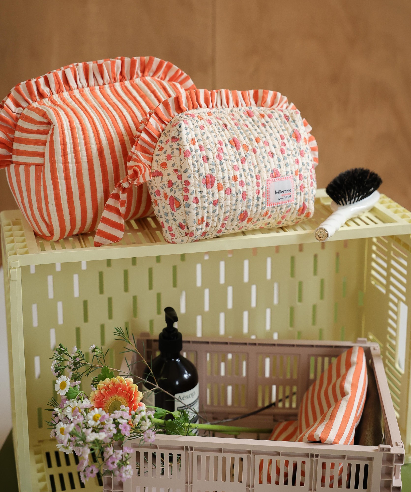 Trousse de toilette Bonnie petit format – Rosa Sorbet d’Été