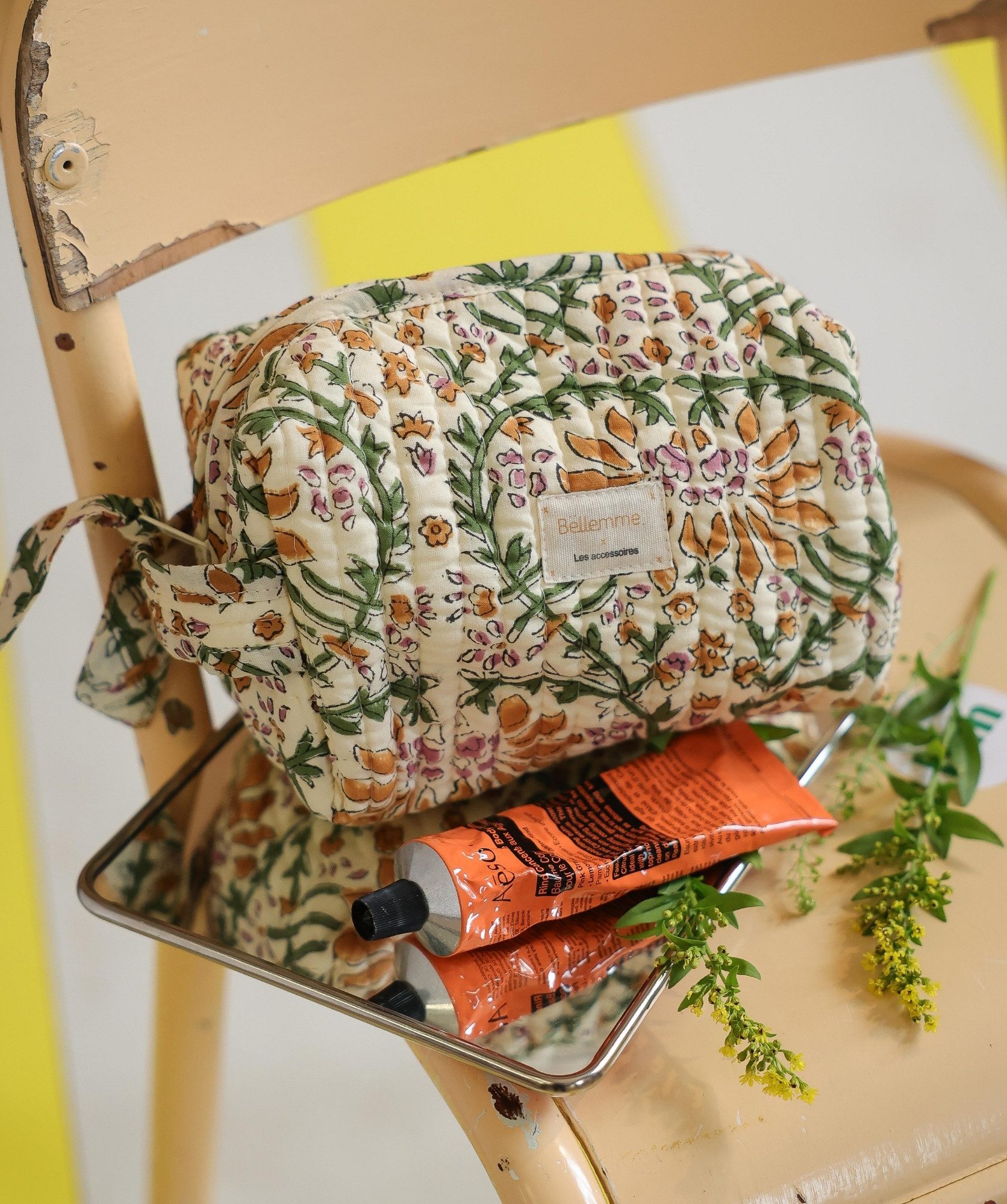 Trousse de toilette Jude petit format – Palmyre Caramel Beurre Salé