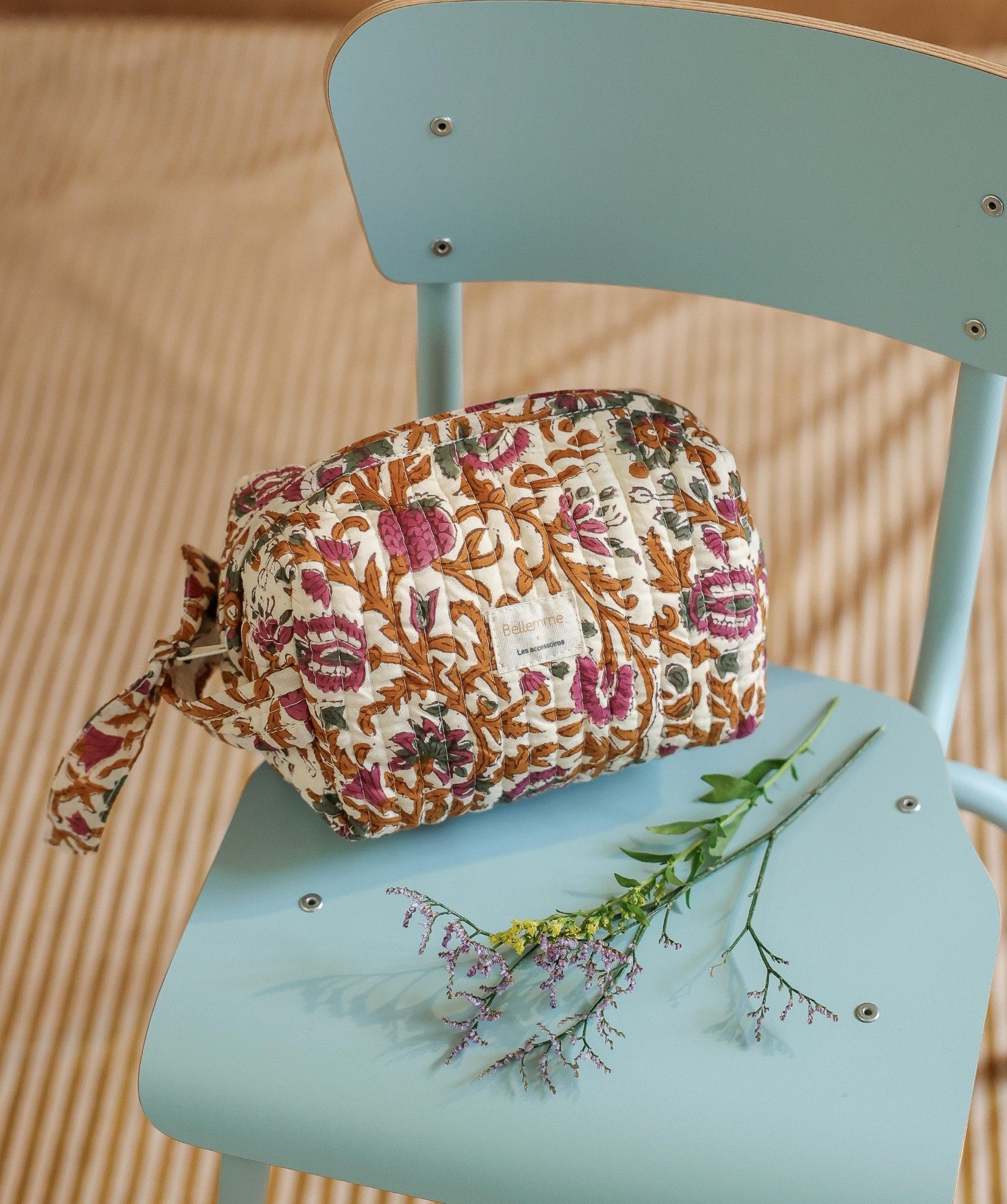 Trousse de toilette Jude petit format – Mina Amethyste