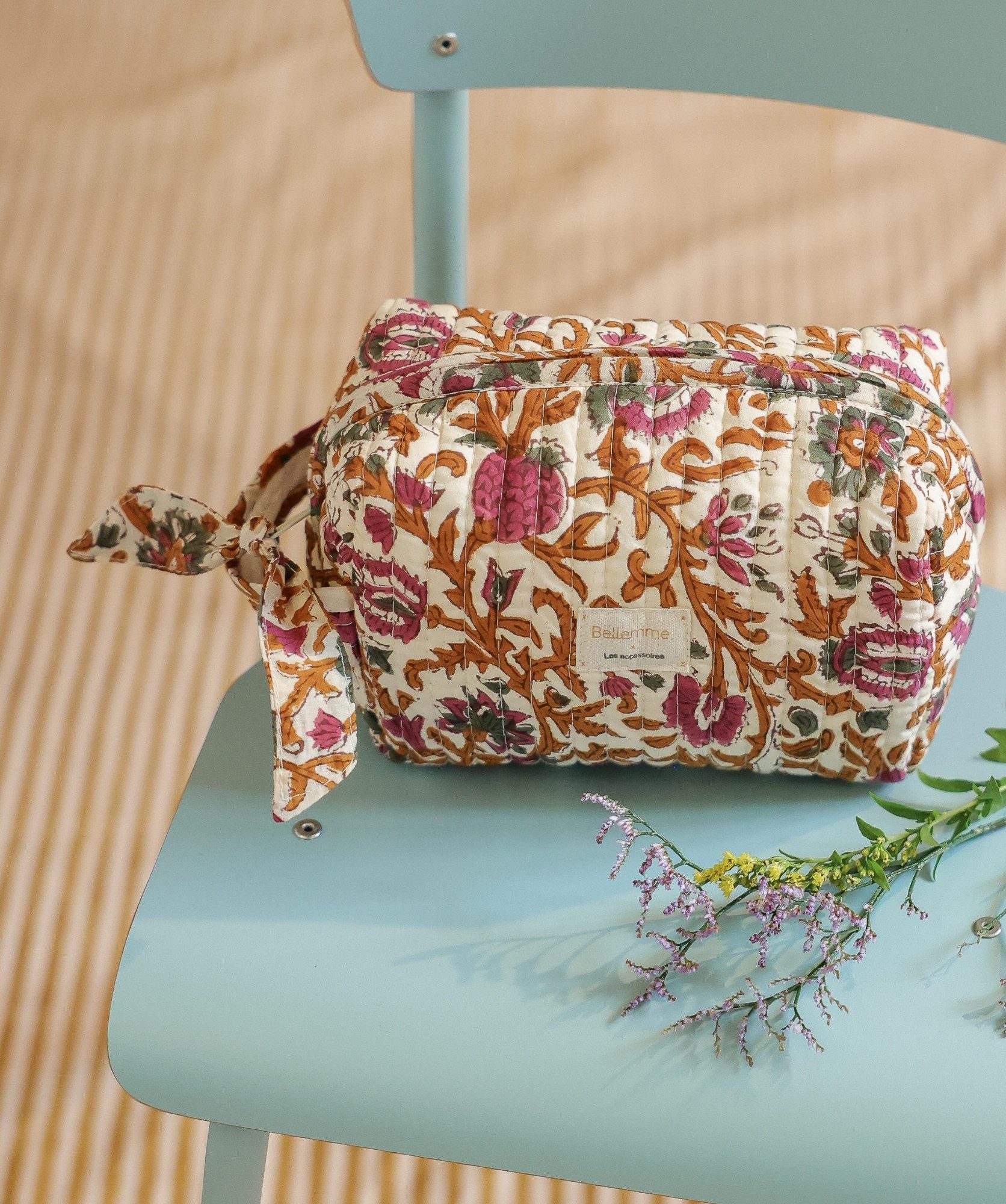 Trousse de toilette Jude petit format – Mina Amethyste