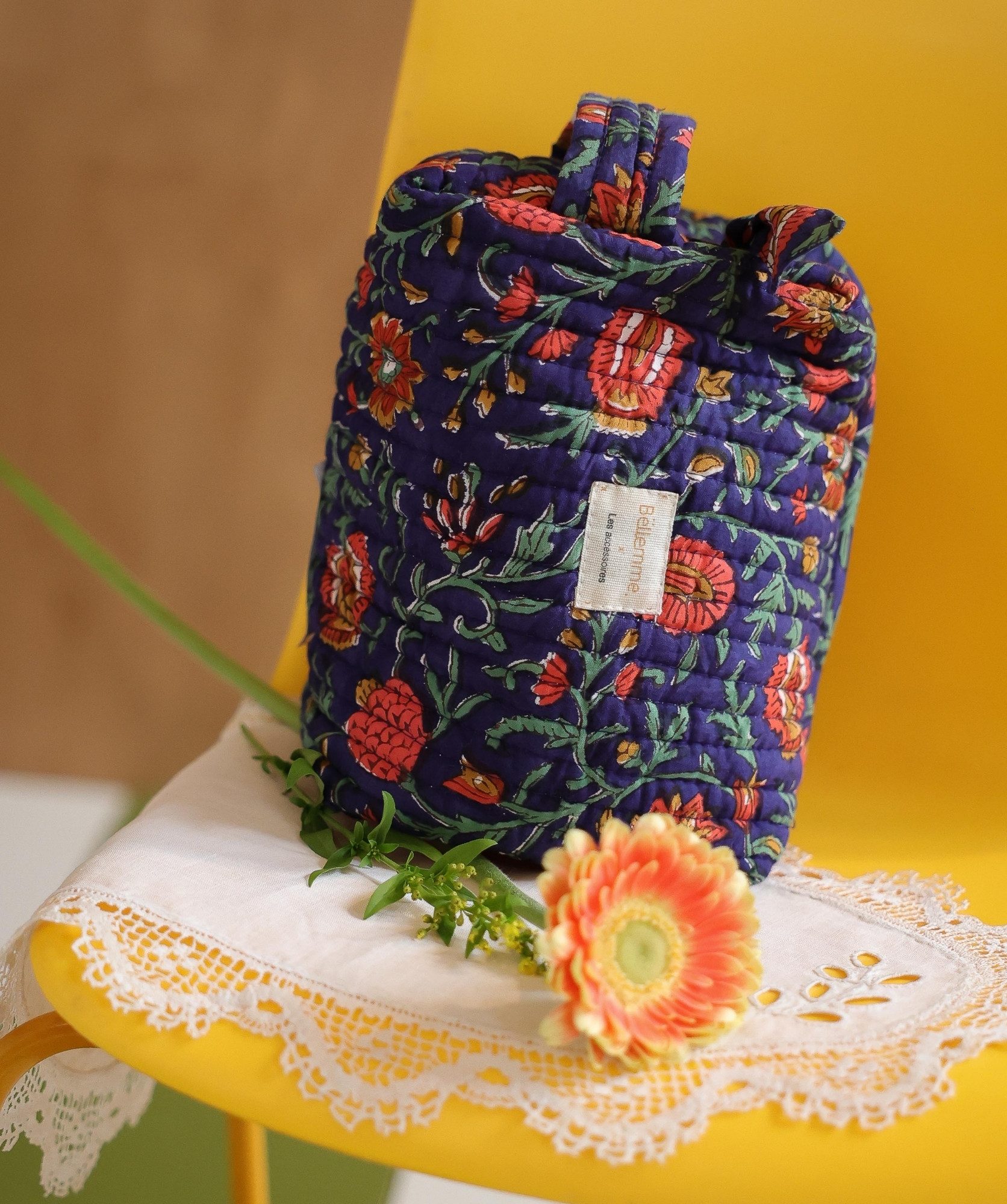 Trousse de toilette Jude petit format – Mina Indigo