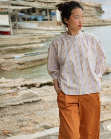 Blouse Pharrell – Rayure Ostuni Lilas