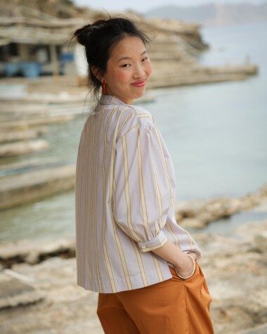 Blouse Pharrell – Rayure Ostuni Lilas