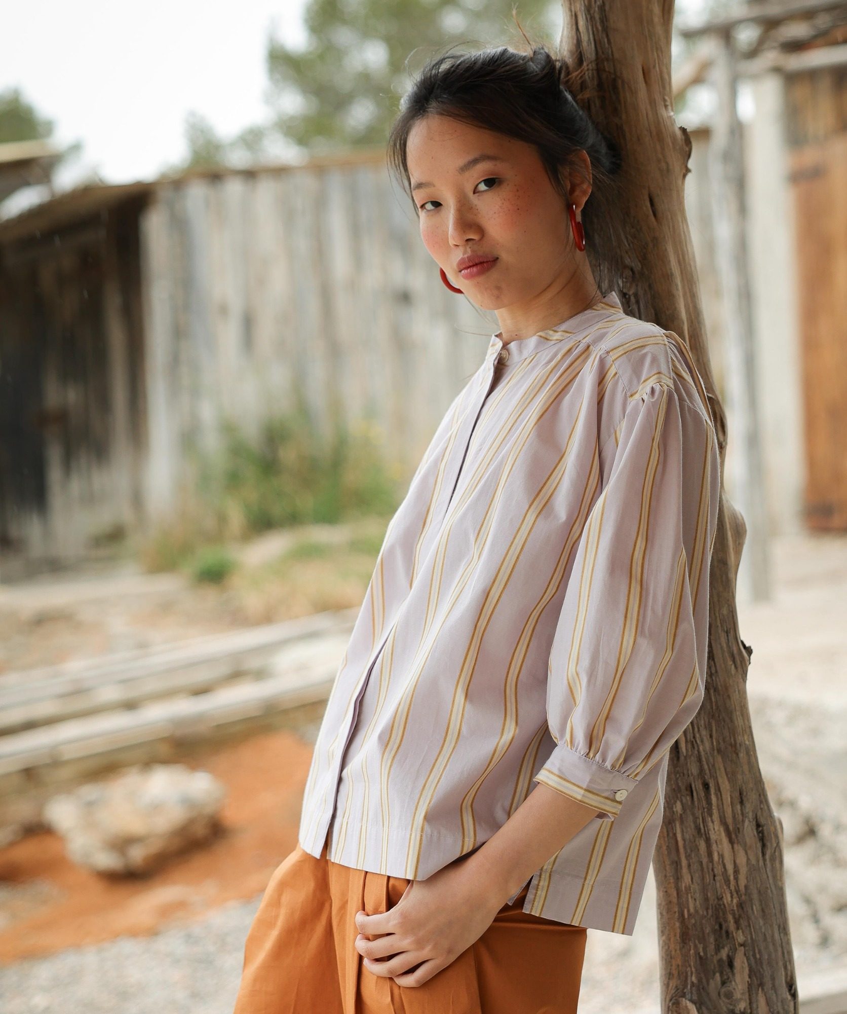 Blouse Pharrell – Rayure Ostuni Lilas