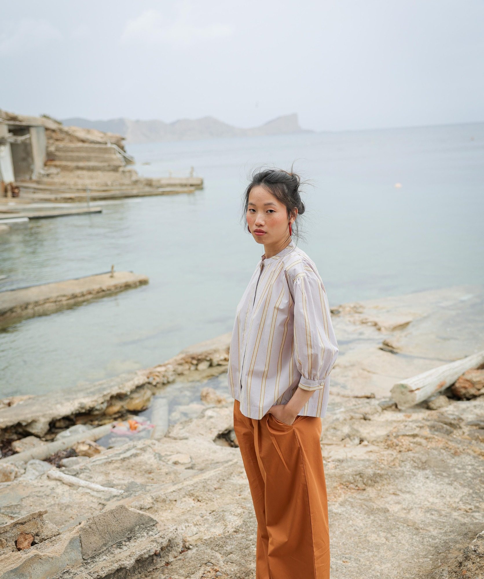 Blouse Pharrell – Rayure Ostuni Lilas
