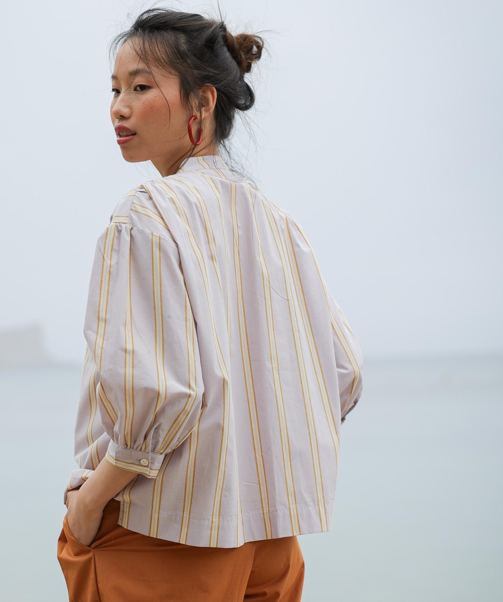 Blouse Pharrell – Rayure Ostuni Lilas