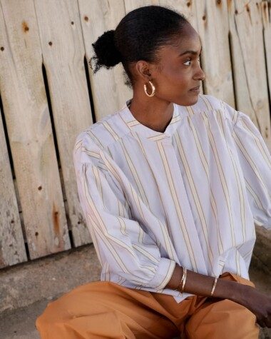 Blouse Pharrell – Rayure Ostuni Lilas