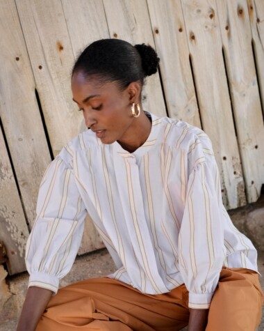 Blouse Pharrell – Rayure Ostuni Lilas