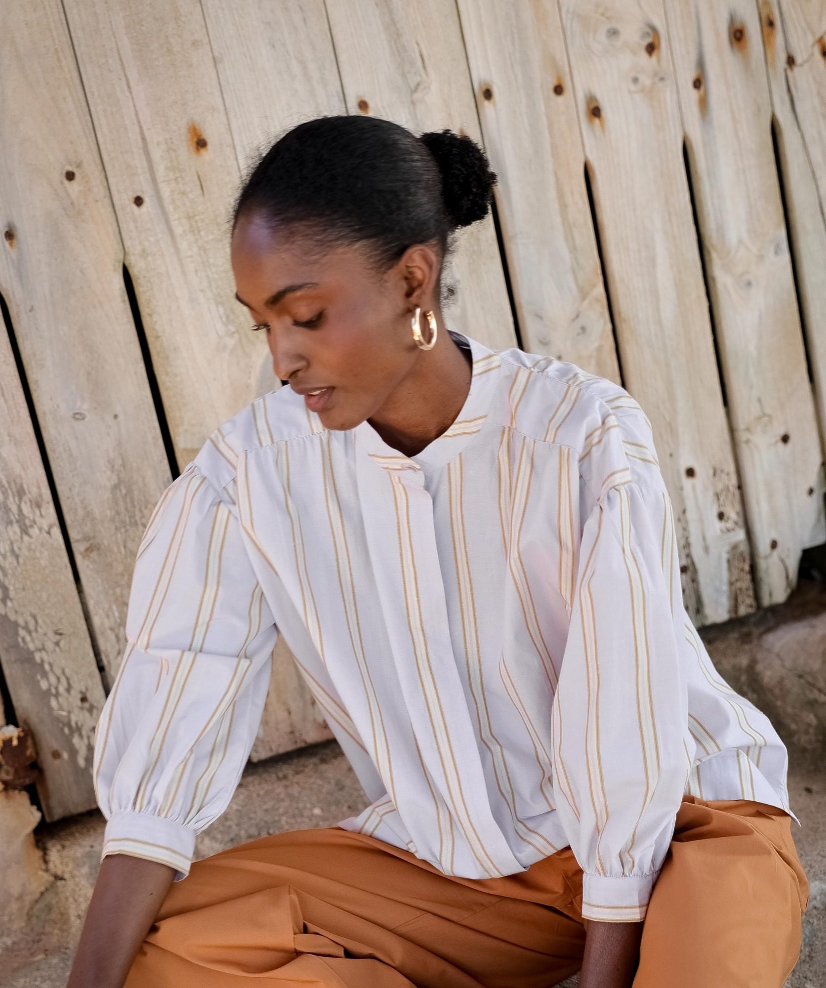Blouse Pharrell – Rayure Ostuni Lilas