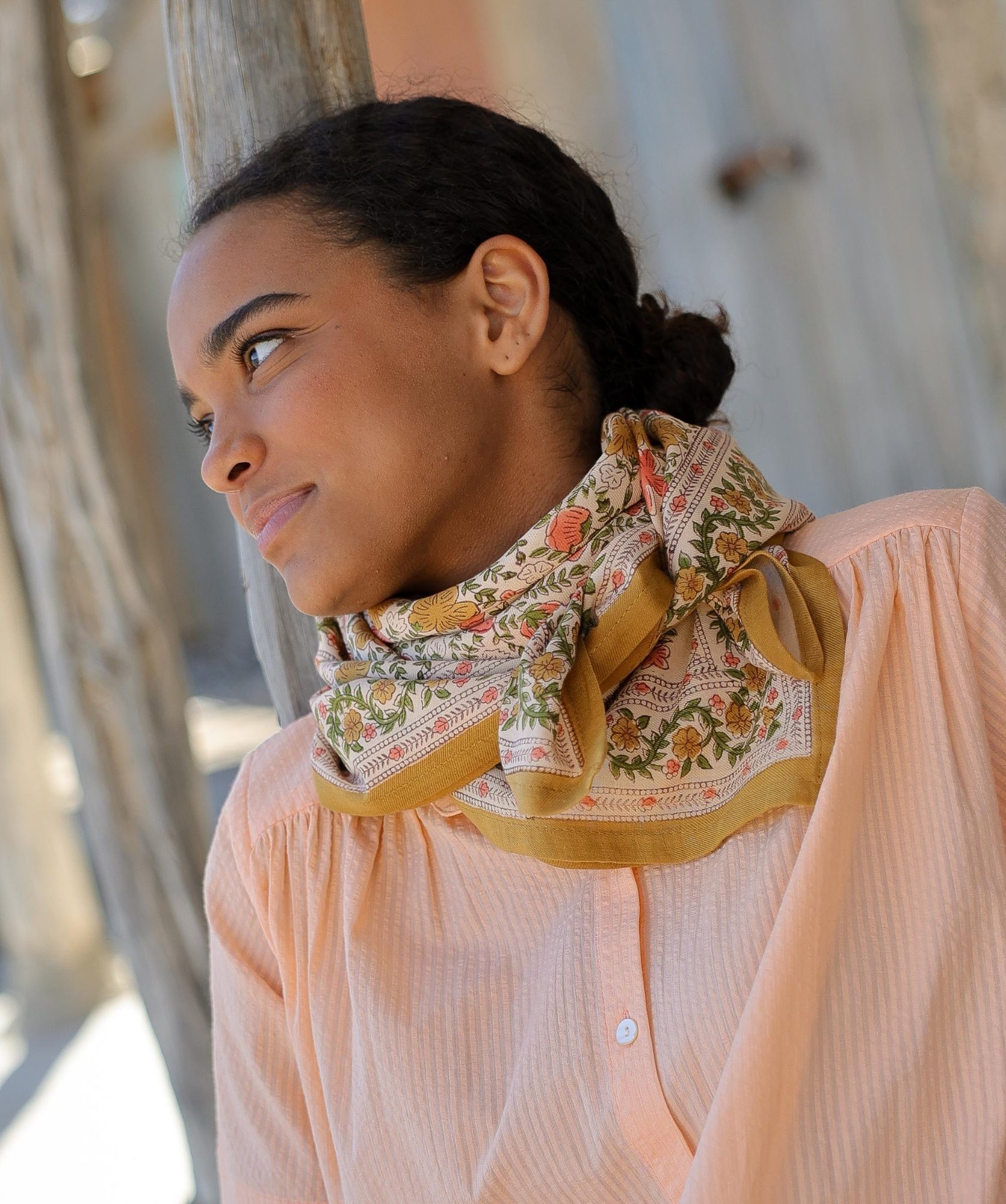 Foulard grand format – Ellis Ocre