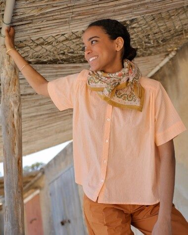 Foulard grand format – Ellis Ocre