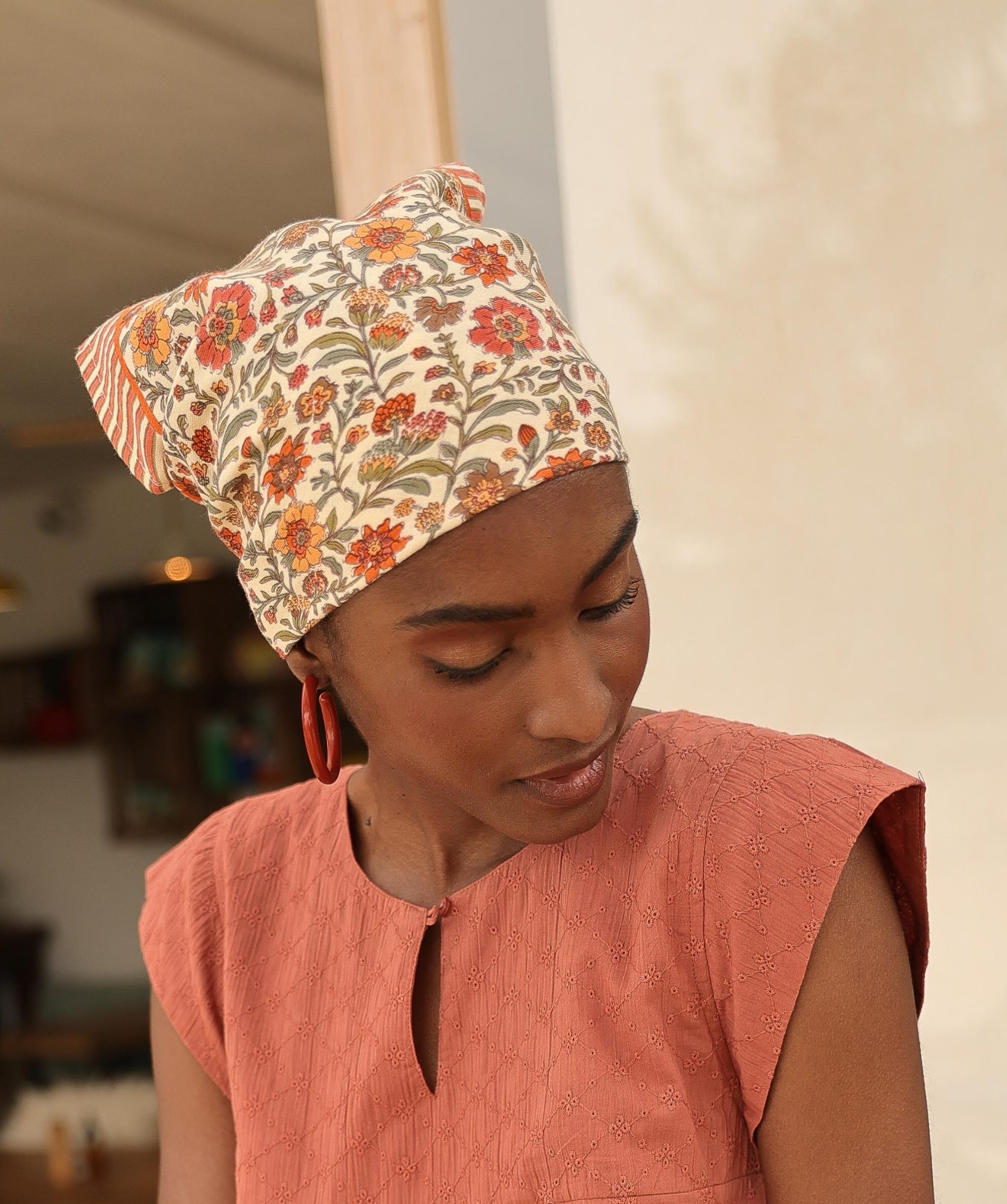 Foulard petit format – Ashley Pêche