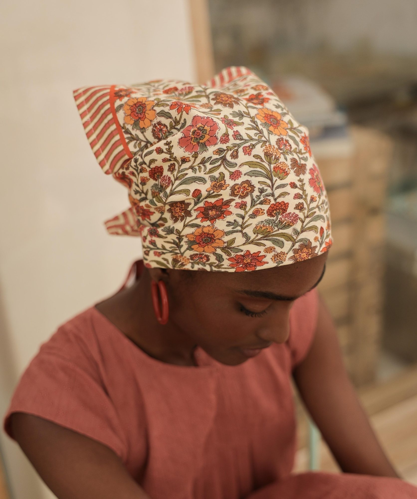 Foulard petit format – Ashley Pêche