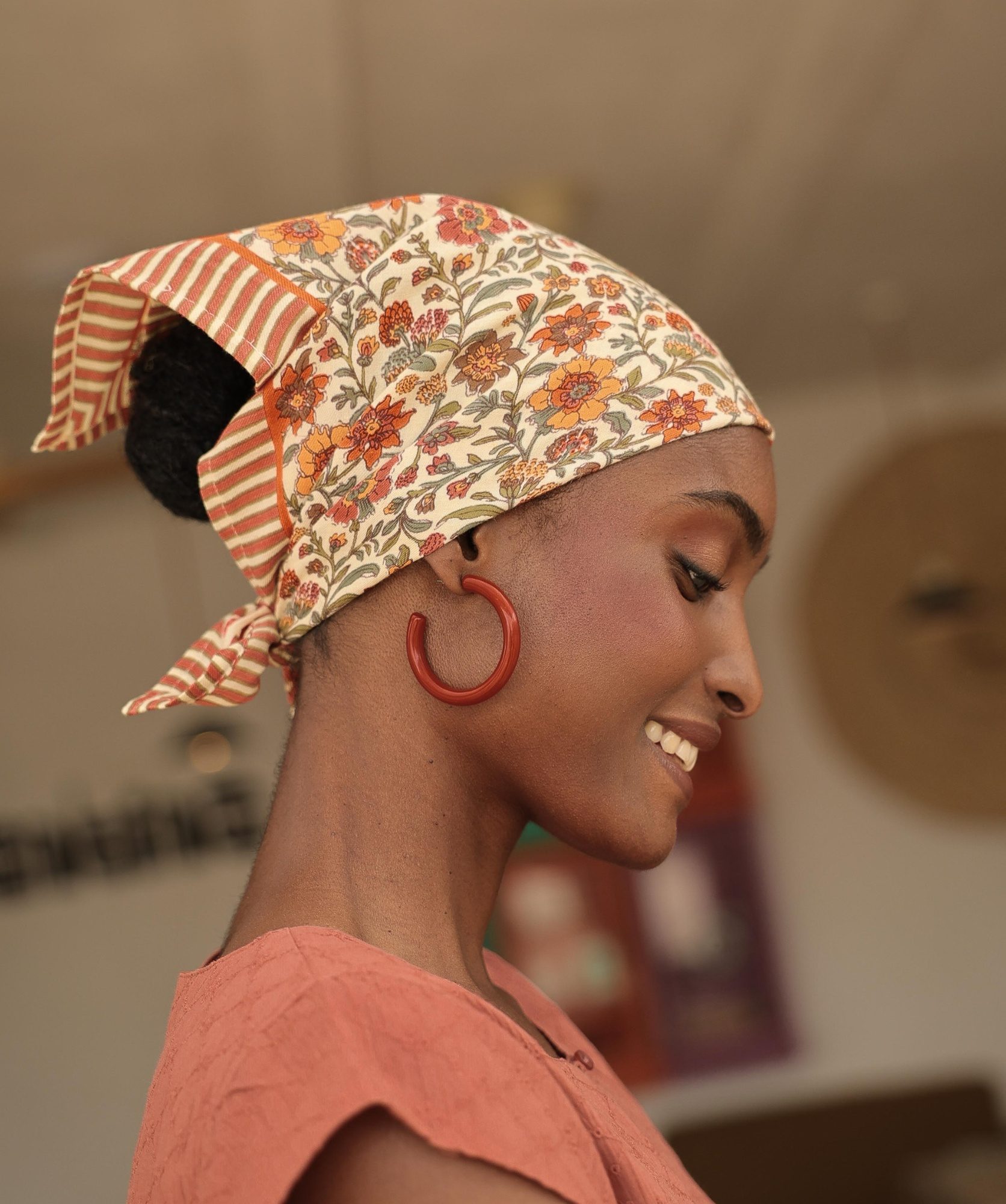 Foulard petit format – Ashley Pêche