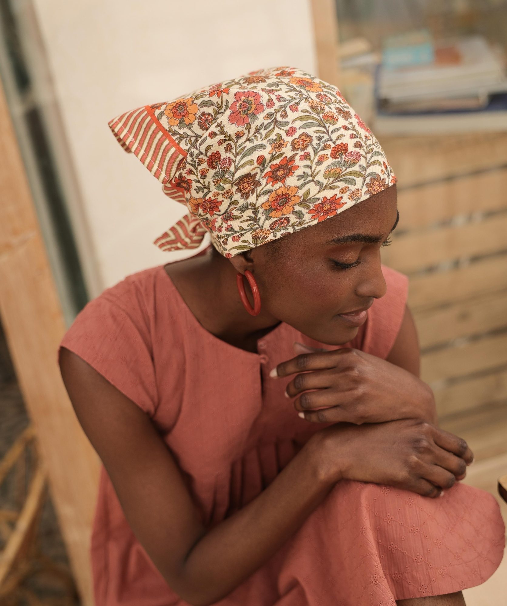 Foulard petit format – Ashley Pêche