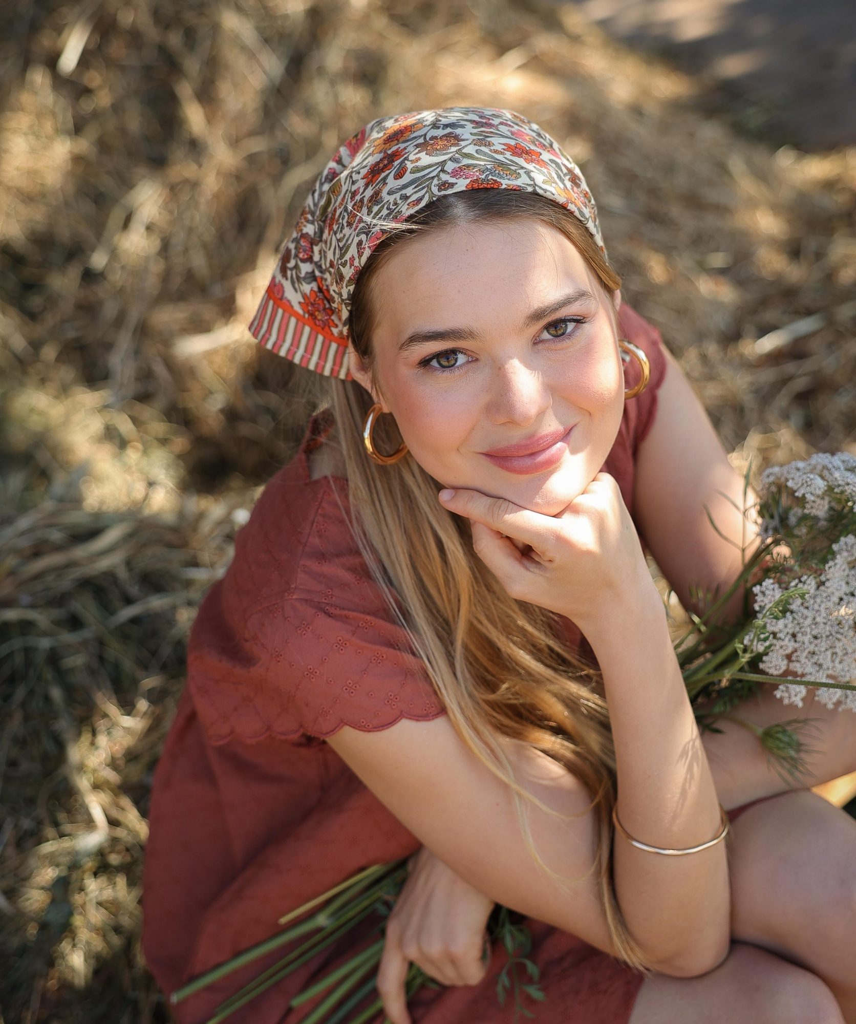 Foulard petit format – Ashley Pêche