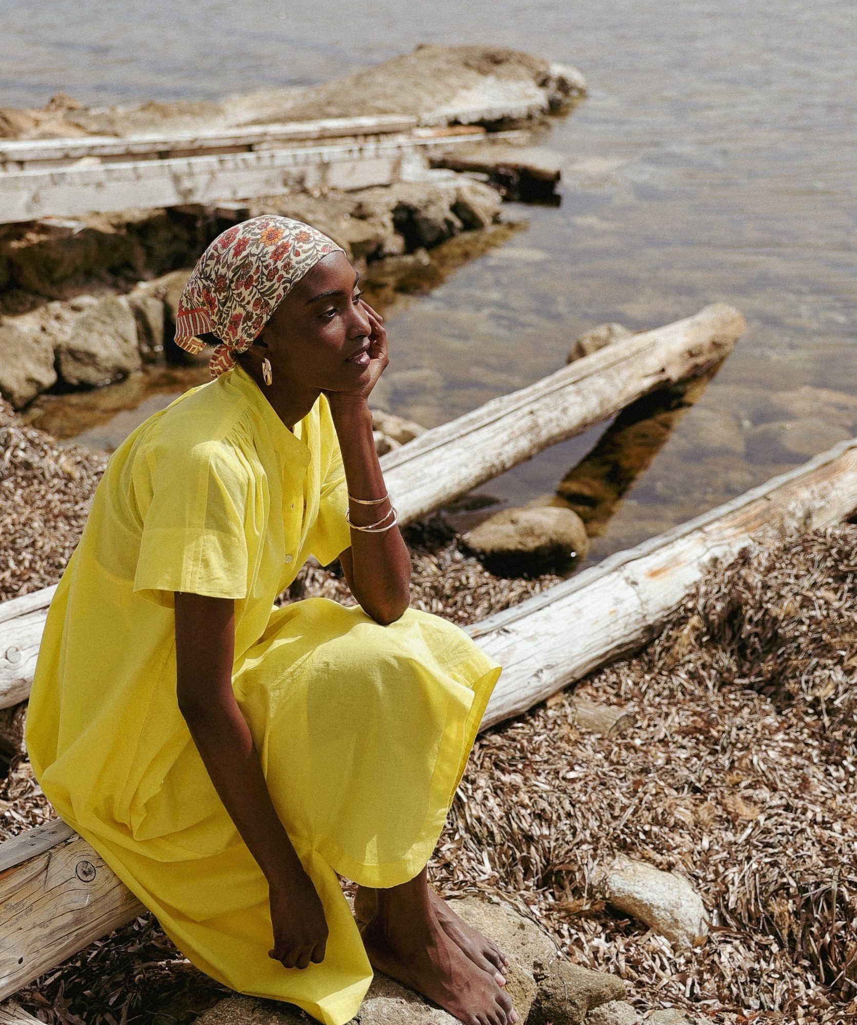 Foulard petit format – Ashley Pêche