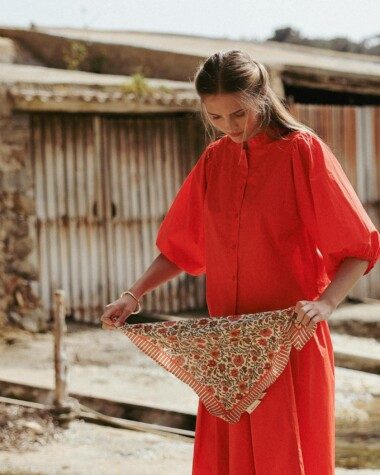 Foulard petit format – Ashley Pêche