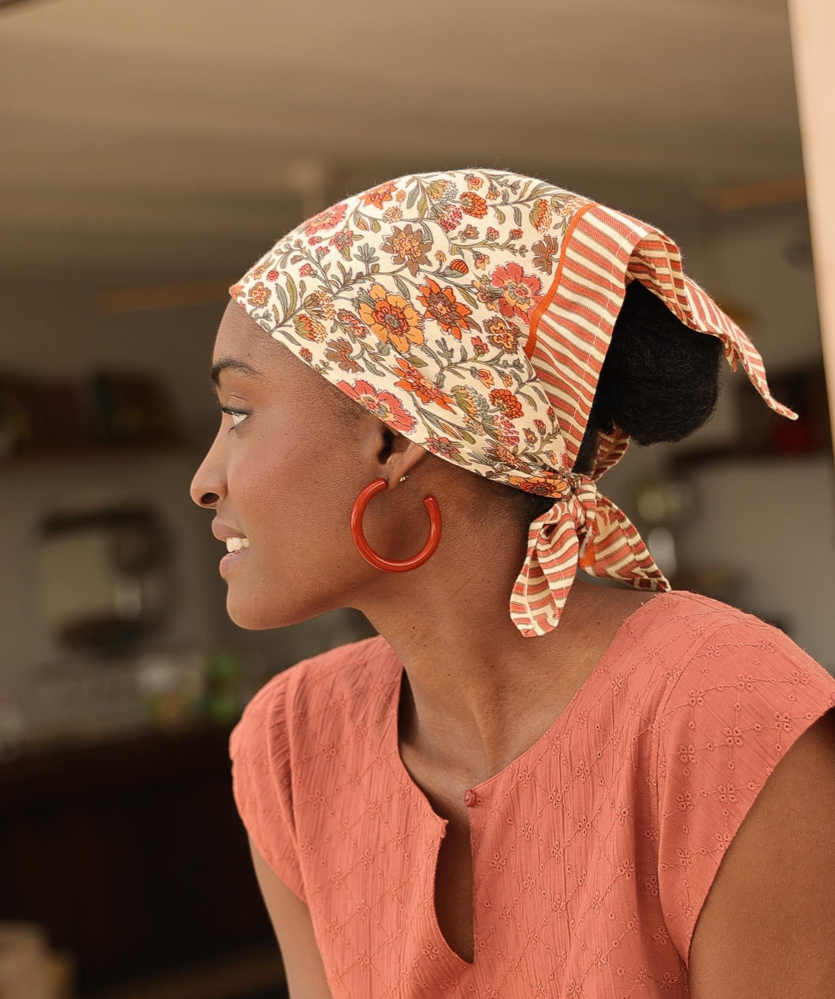 Foulard petit format – Ashley Pêche