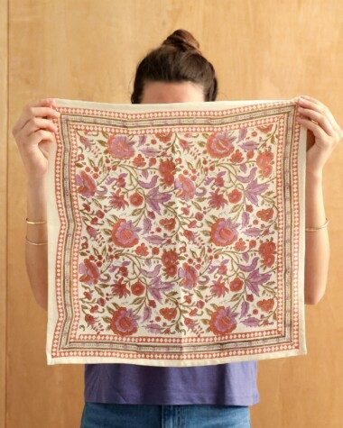 Foulard petit format – Courtney terracotta
