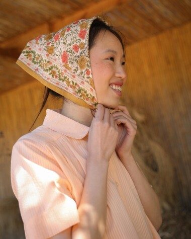 Foulard petit format – Ellis Ocre