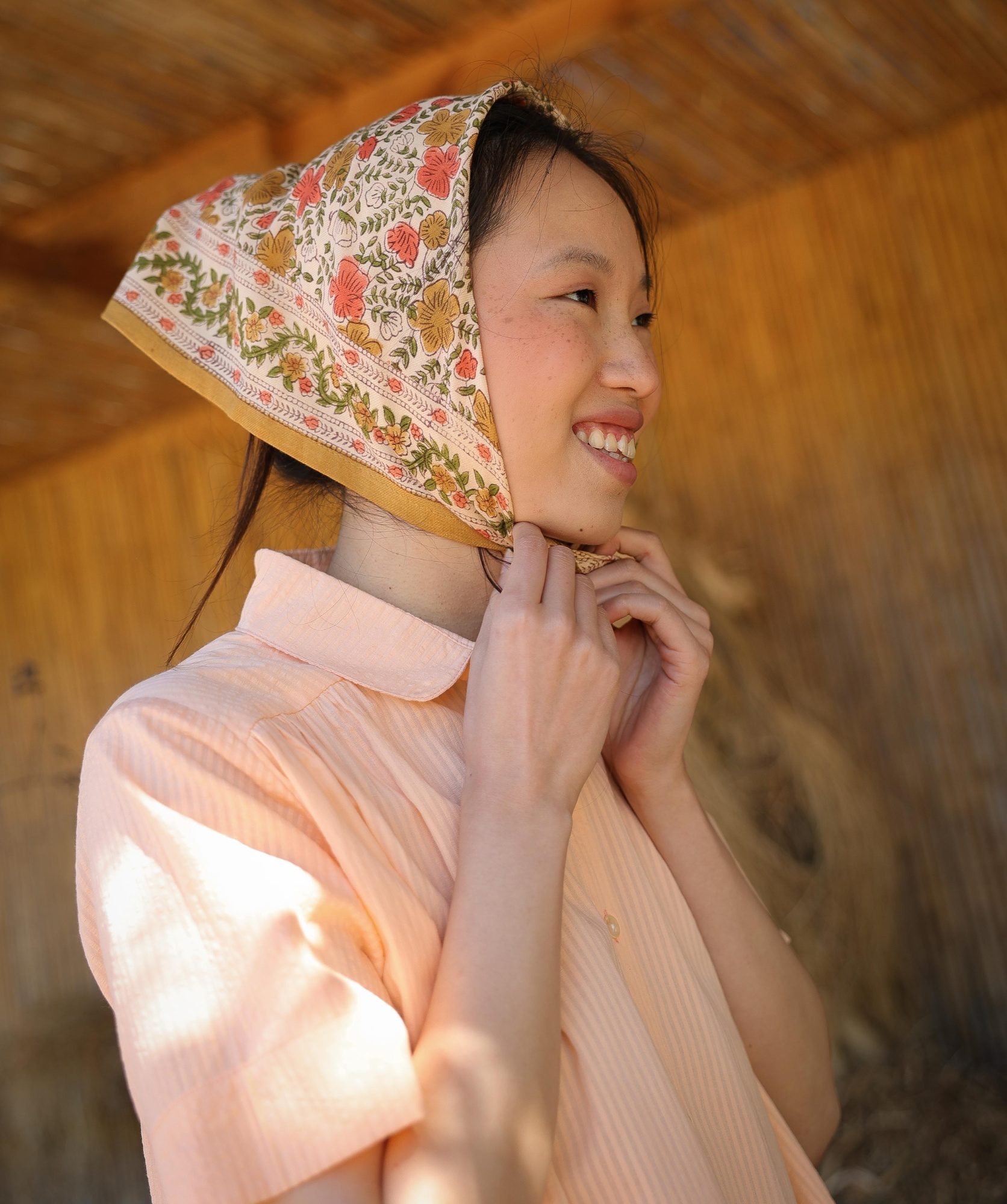 Foulard petit format – Ellis Ocre