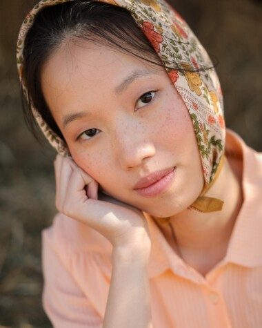 Foulard petit format – Ellis Ocre