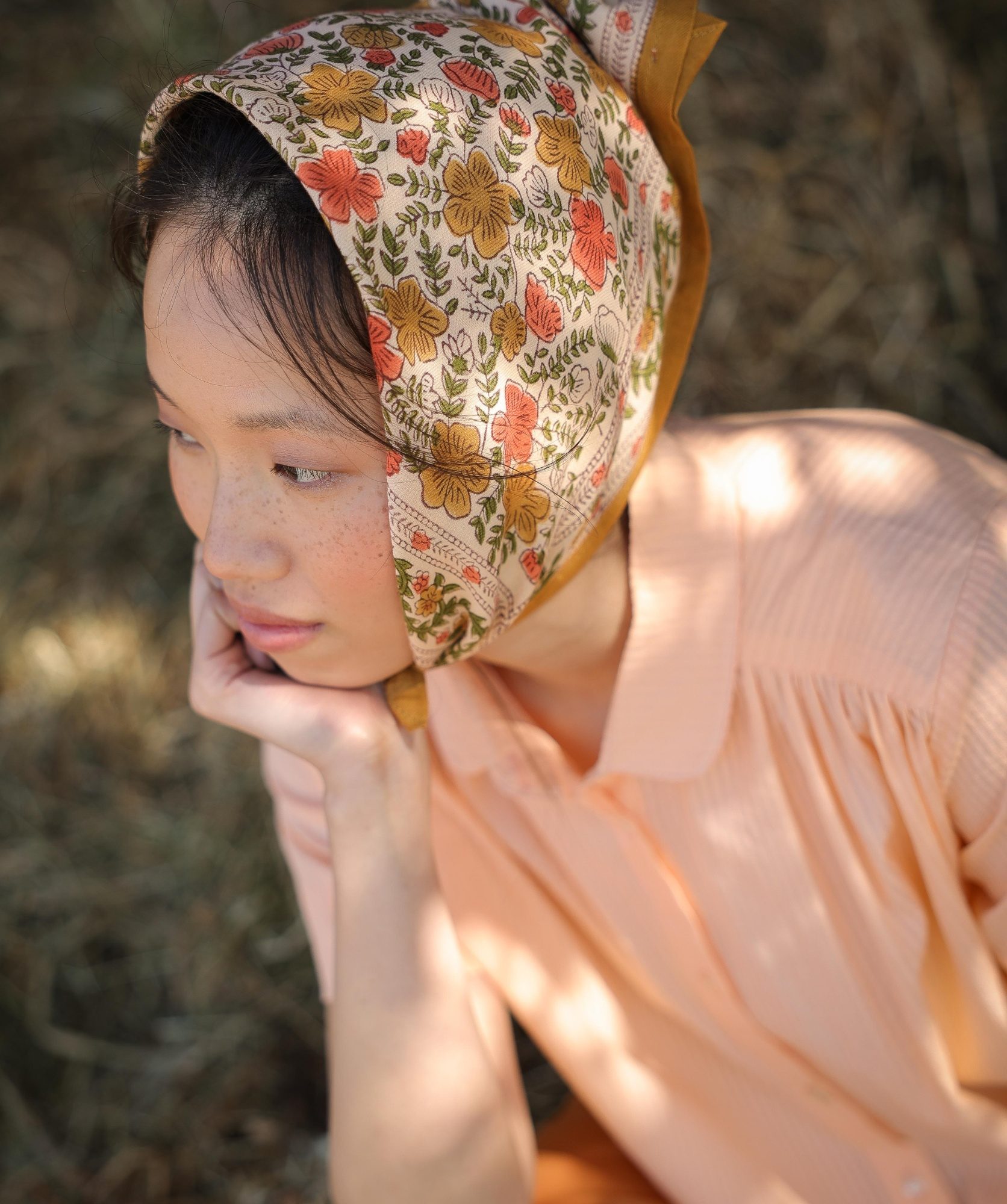 Foulard petit format – Ellis Ocre
