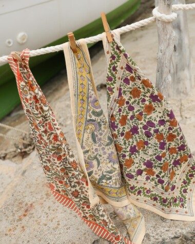 Foulard petit format – Haydee Sorbet Citron Vert Violette
