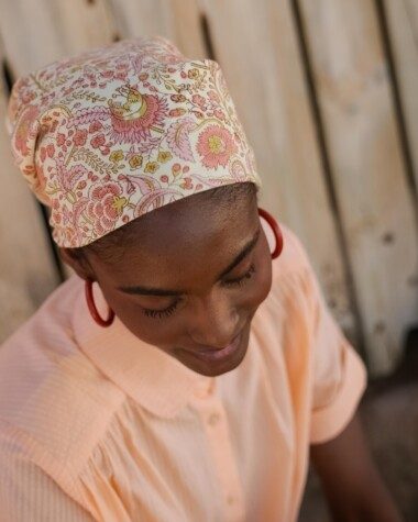 Foulard petit format - Haydee Sorbet Rose Pistache