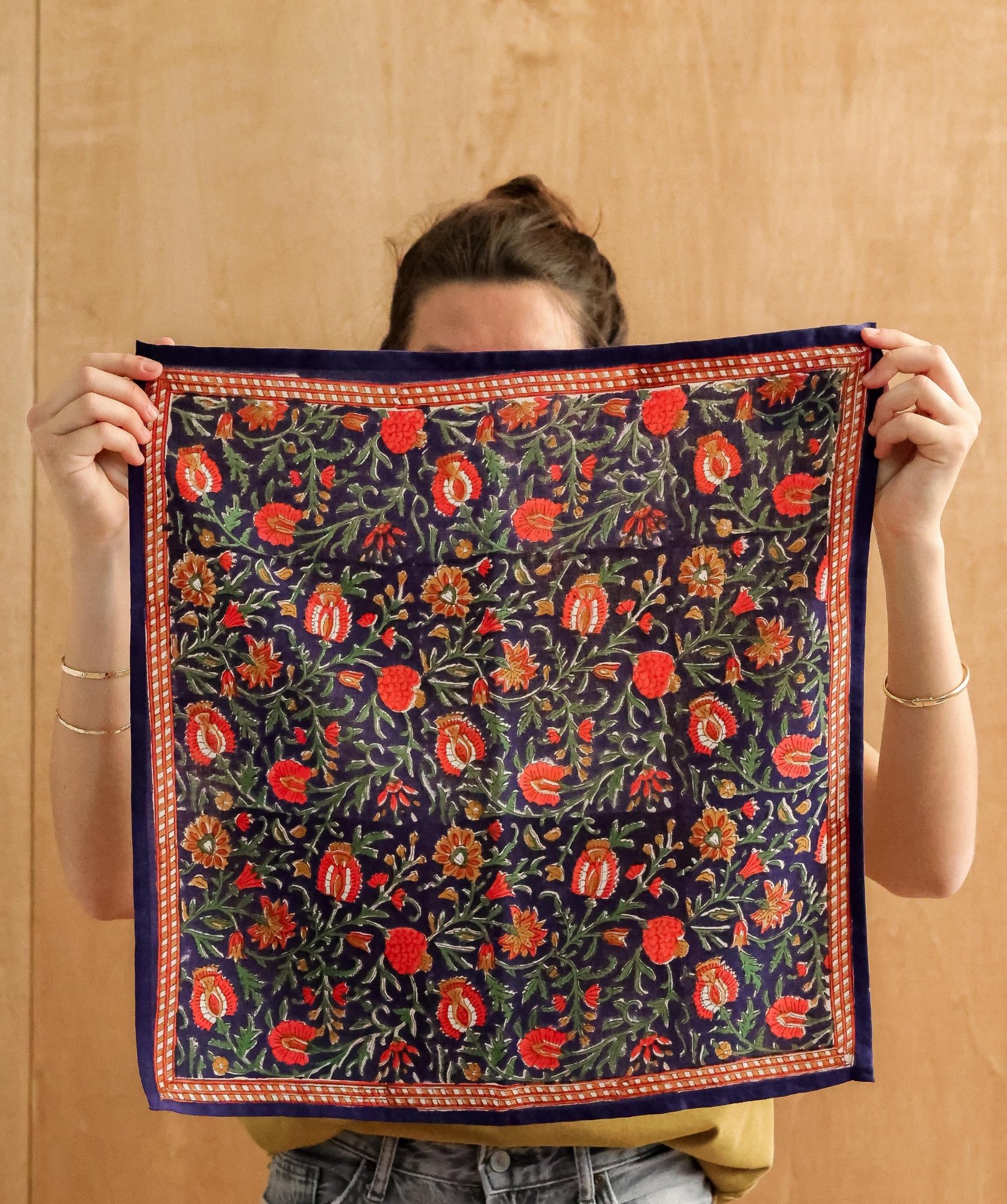 Foulard petit format – Mina Indigo