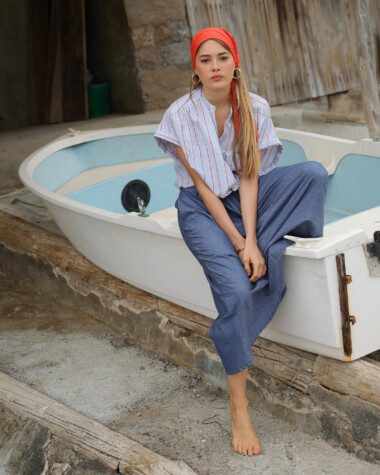 Jupe Molly – Chambray bleu